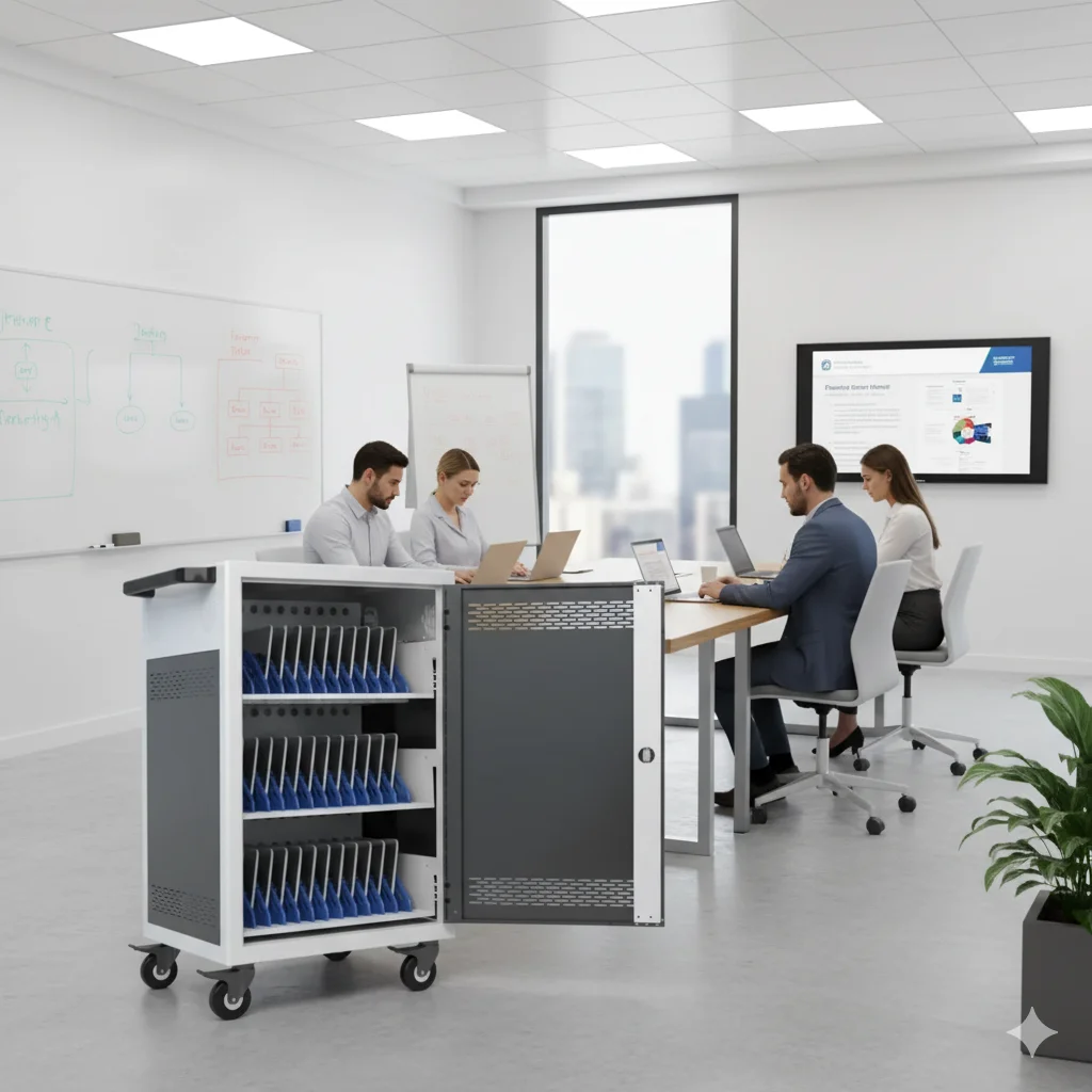 laptop tablet charging cart for school in UAE