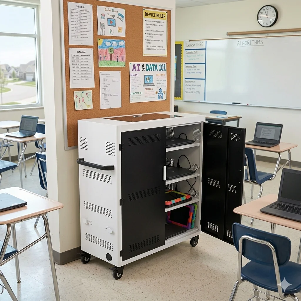laptop charging cart for schools
